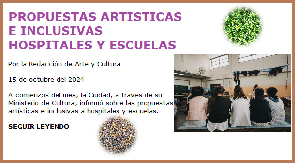 PROPUESTAS ARTISTICAS CHICOS